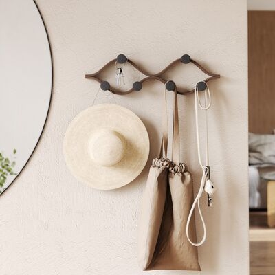 Umbra Montage naulakko 6-koukkua valkoinen/luonnonväri